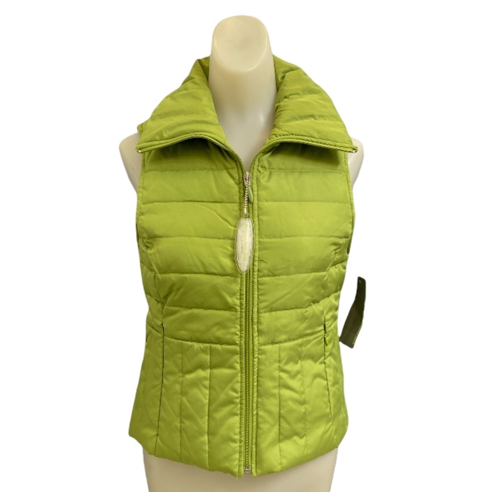 Kenneth Cole Reaction Green Vest Size Small Warm Winter Athleisure